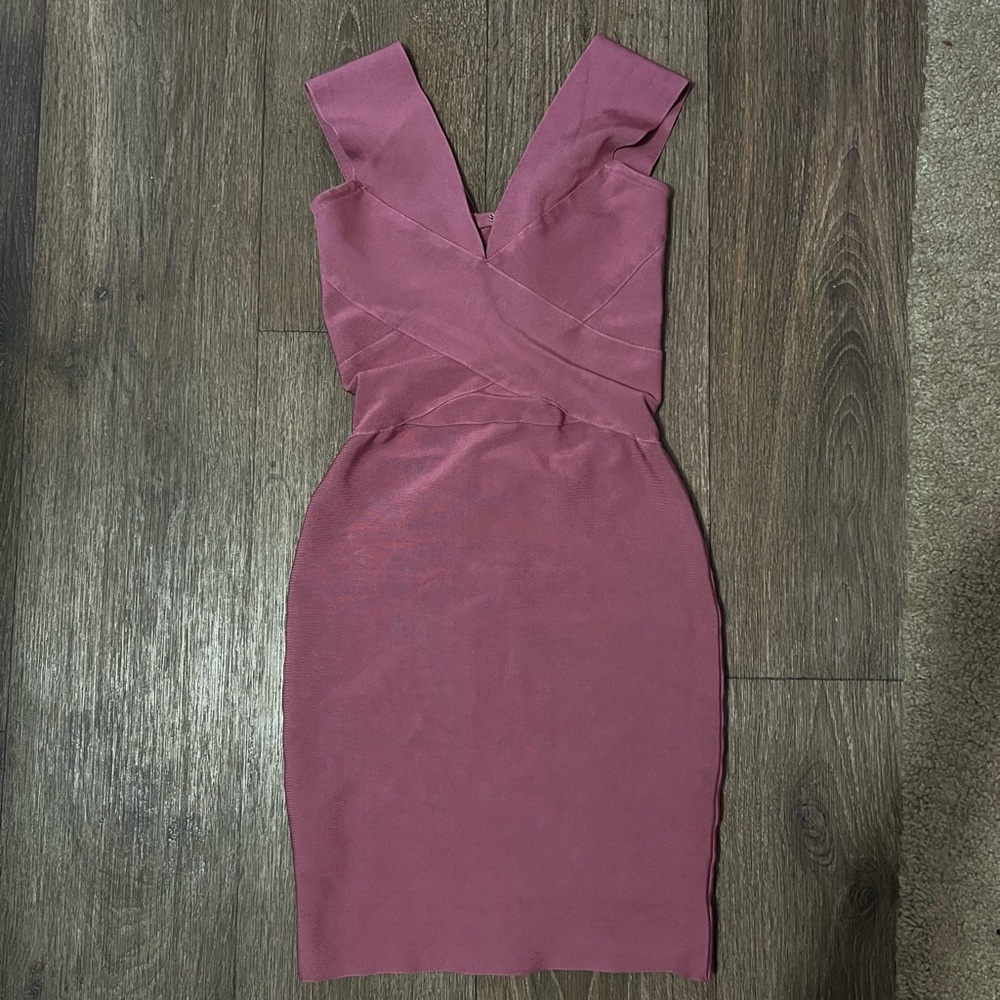 Mauve bandage dress